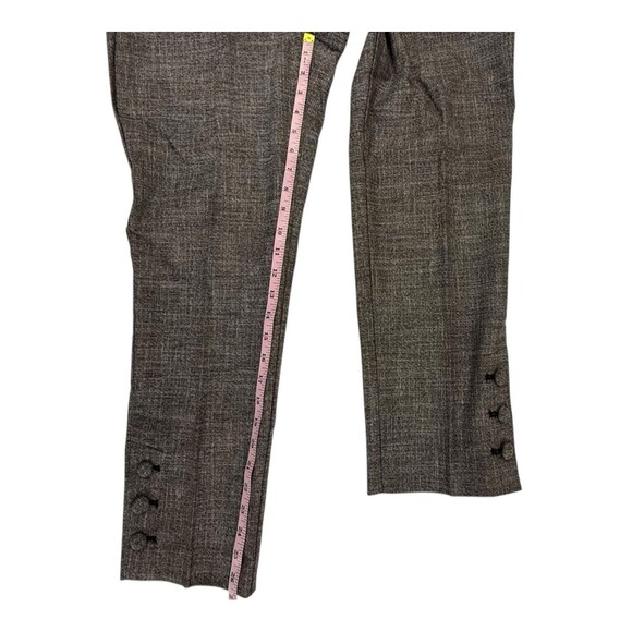 NEW Ann Taylor Ankle Button Detail Straight Leg Pant Size 6 Brown Dress Work - Picture 13 of 13